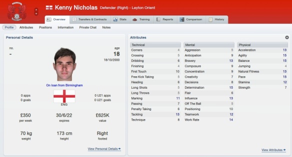 Kenny Nicholas (loan)